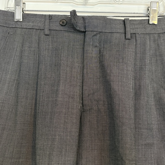 Classic Charcoal Gray 100% Wool Dress Trousers - Size 32 x 30 - Picture 2 of 12